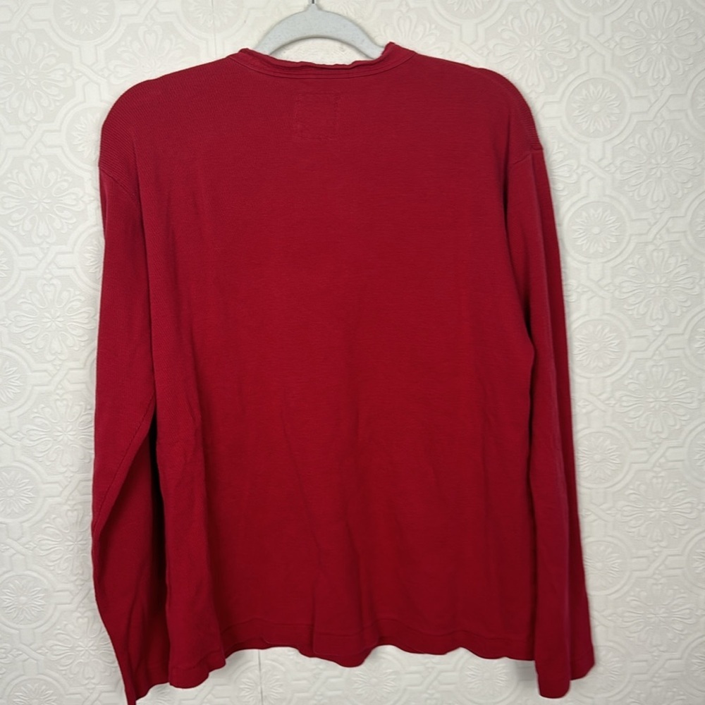 Billy Reid Henley Quarter Button Down Sweater Cot… - image 8